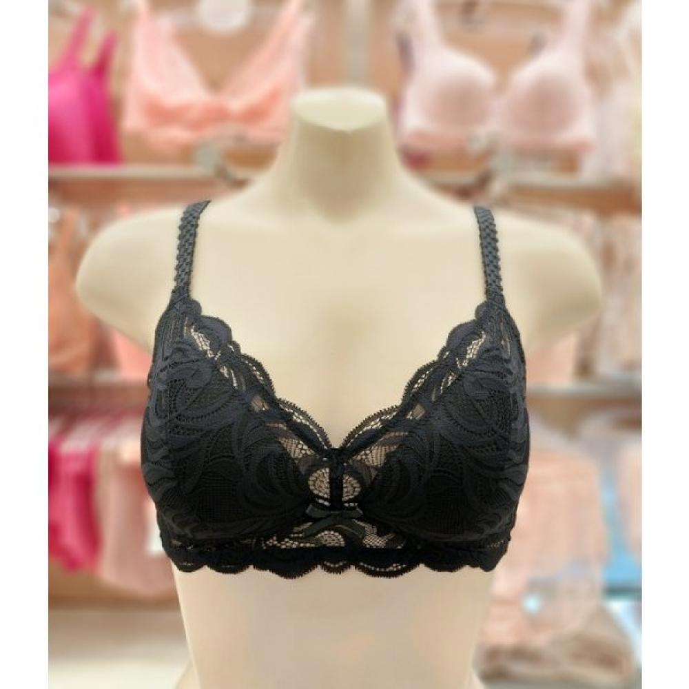 

Barbara Black Lace No Wire Bralette Br4804 L