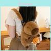 Cute Capybara Flower Burger French Fries Rabbit Decorative Plush Backpack For Girls And Kids