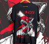 Chainsaw Man T-Shirt Chainsaw Man Anime CSM Denji Power Black Shirt