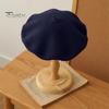 Women Beret Vintage Solid Color Painter Hat Wool Blend French Style Artist Cap Lightweight Headwear for Party Outdoor