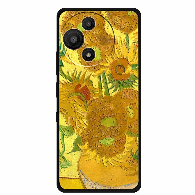 For TCL 60 SE Nxtpaper Case 3D Emboss Relief Flowers Black TPU Silicone Soft Back Cover Cases For TCL 60R Case 6.7" Fundas Bag