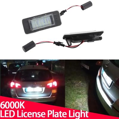 2x License Plate Light For Opel Astra J Sports Tourer J 2010-2015 Zafira Tourer C 2011-2016 LED License Number Plate Light Lamp