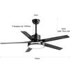 52inch Modern Ceiling Fan DC Motor Lights Lamp Home Ceiling Hanging Ceiling Fan Iron Nordic Ceiling Fan Home Ventilador
