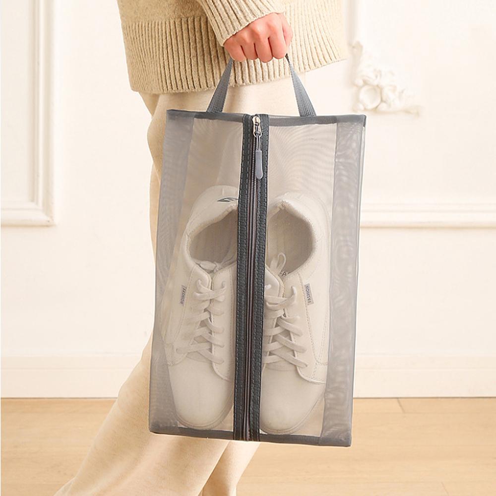 25 X 40cm Travel Shoe Storage Bag Portable Handheld Gym Footwear Organizer Dust-Proof Mold-Resistant Shoe Holder