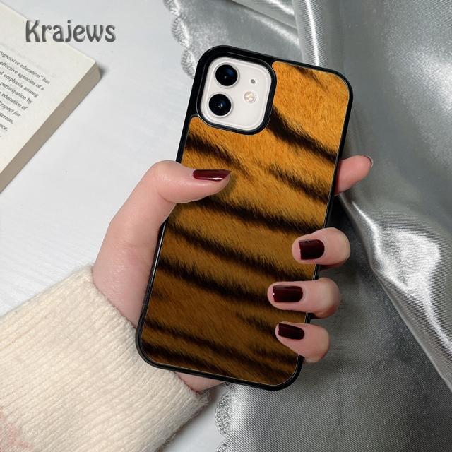 ANIMAL Tiger PRINT SKIN soft Phone Case Cover For iPhone 17 Air 16 15 14 plus 12 13 pro max coque Shell Fundas