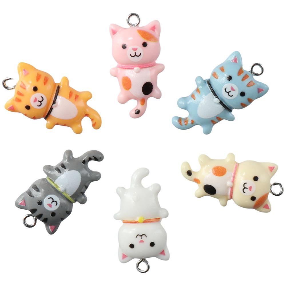 Resin Cute Resin Cat Pendant Cat Charm Charms Pendant Pendant Amulet  Decorative Accessories