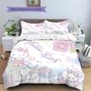 Hello Kitty  Pattern Bedding Quilt Set  Home Decoration  Gift (1 * duvet cover + 2 * pillowcase  without core)