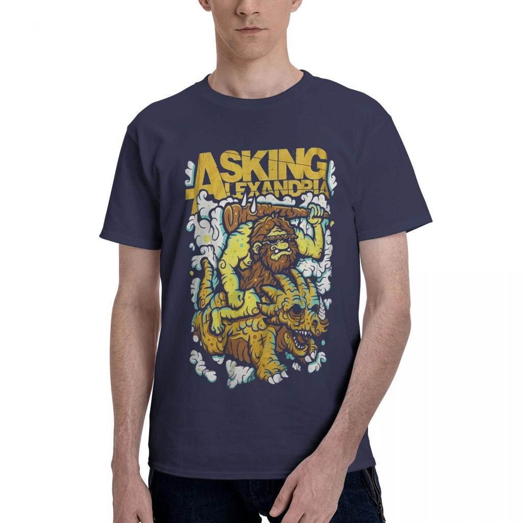 Asking Alexandria 100 Cotton Casual Breathable Confortable Kawaii Funny TShirt For Men Men TShirt