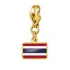 Country Flag Charms 10 Mm Pendant Necklace Bracelet Keychain Bagchain Stainless Steel Jewelry A Commemorative Gift For A Friend