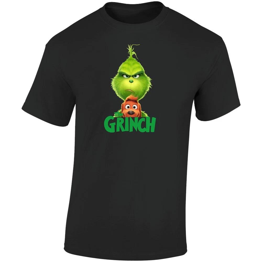 The Grinch Dr Seuss 2018 Christmas Movie Retro Graphic Unisex Soft Cotton Black S