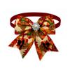 50/100pcs Thanksgiving Small Dog Bowties Adjustable Pet Dog Bow Ties Fall Style Collars Pet Grooming Accessories for Small Dogs