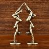 Solid Brass Yoga Headstand Beauty Model Figurines Miniatures Desktop Ornaments Statue Home Decoration Accessories