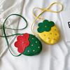 Fashion Coin Purse Cartoon Strawberry Wallet Children's Crossbody Bag Cute Diamond Strawberry Decoration Coin Purse