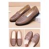 Sandals Summer Breathable Fashionable Hollow Leather Shoes Soft Sole Non Slip Flat Bottom Women's Shoes Perforated Shoes