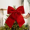 Wedding Hanging Bow Velvet Large Christmas Tree Bow Red Velvet Bow Red Christmas Bows For Office Party Outdoor Decorations