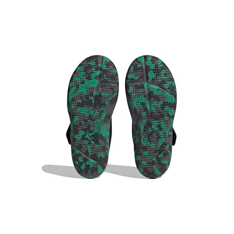 Adidas Altaventure 2.0 Simple Comfortable Non-Slip Durable Sandals Kids Sandals Black Green FZ6510