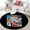 Grand Theft Auto,Round Area Rug,Carpet Rug for Living Room Bedroom Sofa Playroom Decor,Non-slip Floor Mat