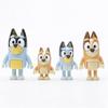 8pcs Bluey And Friends Poseable Action Figures Toys Desktop Ornament Gifts For Girls Boys