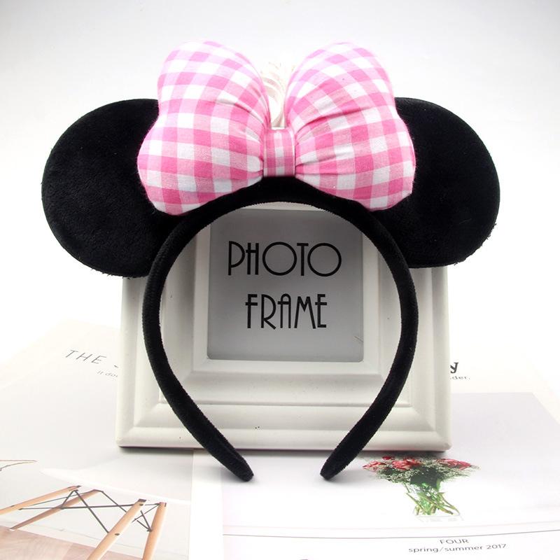 Muis Hoofdband Cartoon Oren Pailletten Strikken Haarband Feest Cosplay Haaraccessoires Kinderen Volwassenen Speelgoed Cadeau gray
