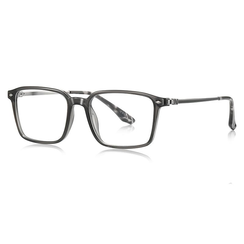 Reading Farsighted Glasses For Men Square Prescription Transparent Eyeglasses TR90 Anti Blue Light Computer TiredEyesightGlasses