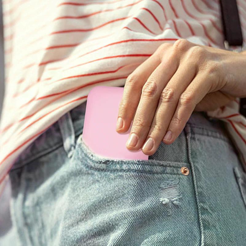 Mini Compact Led Makeup Mirror With Light 2X Magnifying Small Pocket Portable Travel Pink Black Foldable Cosmetic Vanity Mirrors