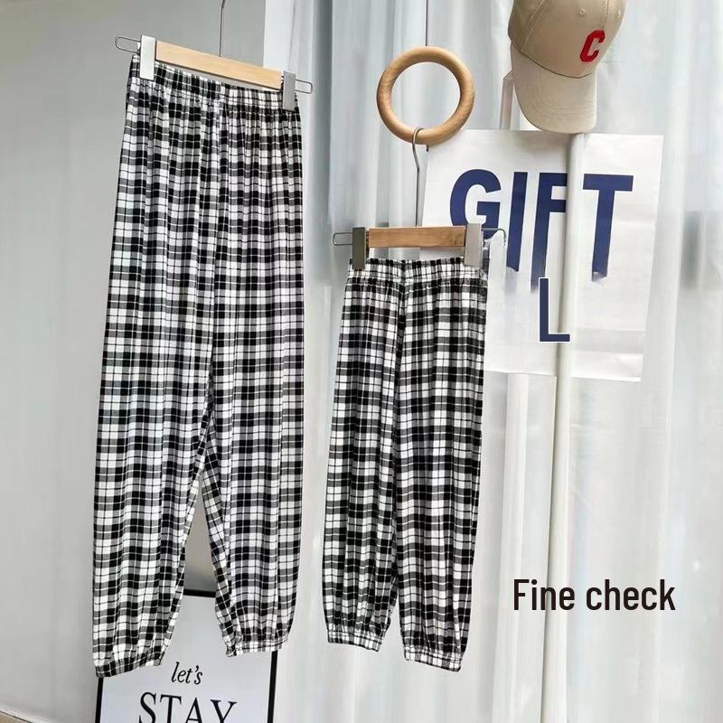 

Летние брюки Ice Silk с защитой от комаров для родителей и детей 2024 года 90cm