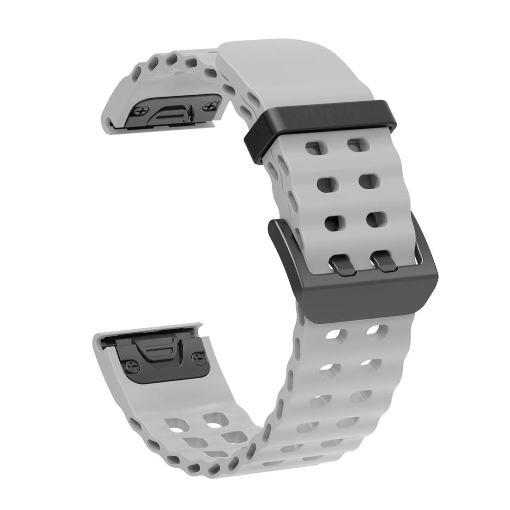 22 26MM Silicone WatchBand For Garmin Fenix 8 51MM 47mm 8E Enduro3 2 7X 7 6X 6 Pro 5X 5 Strap WristStrap Quick Release Bracelet