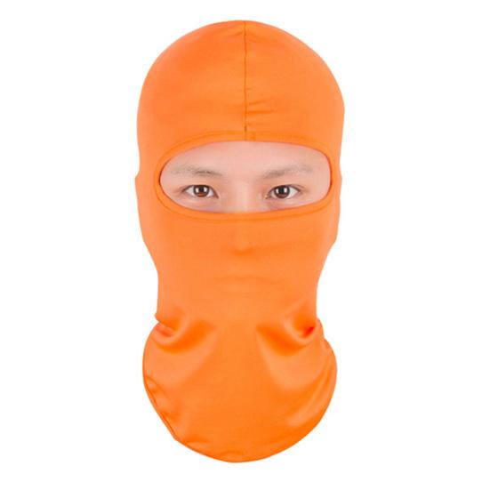 

Unisex Outdoor Cycling Windproof UV Protection Scarf Neck Warmer Full Face Mask оранжевый