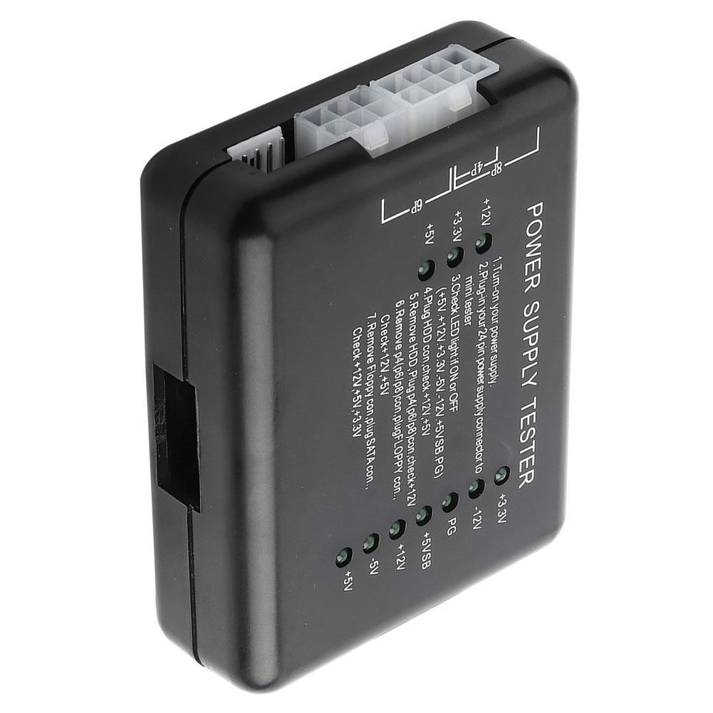 Power Supply Tester Checker 2024 Pin HDD SATA FLOPPY for Computer