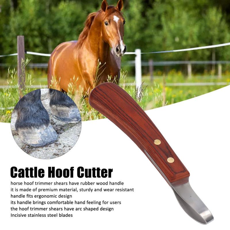 Hoof Trimmer Shears Ergonomic Stainless Steel Hoof Trimmer Shears Wear Resistant 19.5cm Sturdy Arc Shaped for Livestock