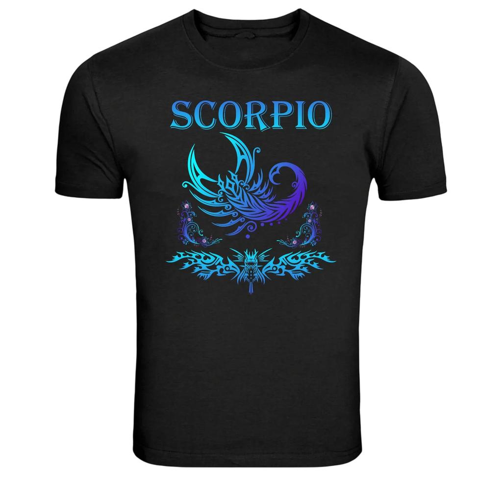 Scorpio Zodiac Tribal Scorpion Astrology Graphic T-Shirt