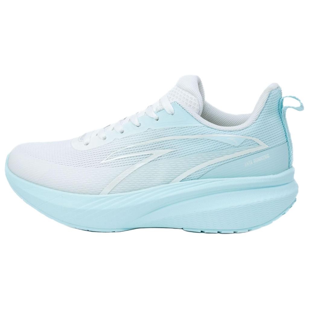Anta Cloud Trail Comfortable Trendy Shock Absorbing Non-Slip Supportive Low-Top Casual Running Shoes Women sneaker White Blue 122535522R-4