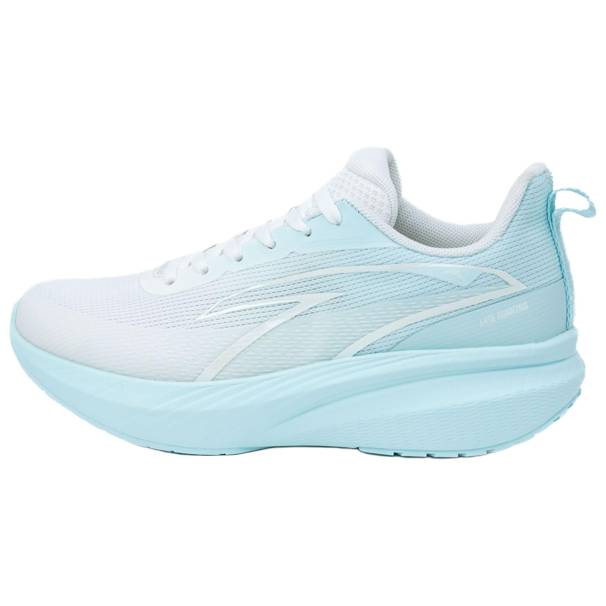 

New Anta Cloud Trail Cushioning Slip Resistant Coverage Low Top Casual Running Shoes Women s White Blue 122535522R-4 39