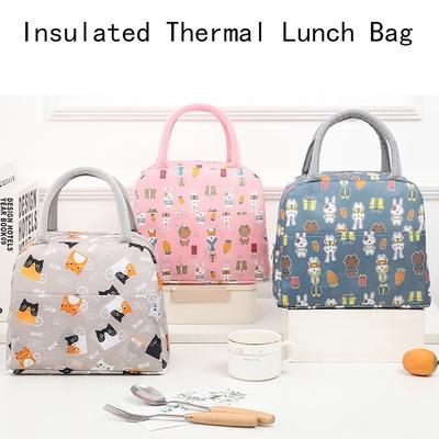 Borsa Termica Portatile per Pranzo Fresco, Grande Capacità, Stampa Cartoni Animati, Borse da Picnic, Organizzatore Impermeabile per Pranzo