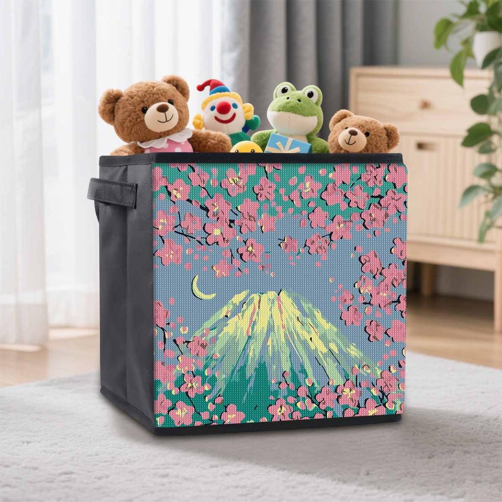 Mount Fuji 5D Diamond Painting Storage Basket Full Round Drill Mosaic Diamond Embroidery Cross Stitch Kits Home Decor Home Decor