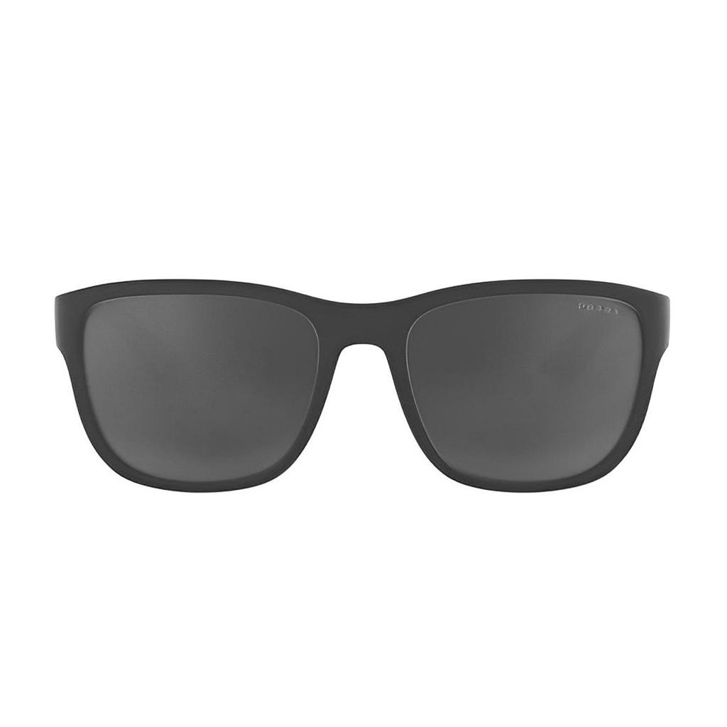 Prada Lightweight Irregular Shape Sunglasses Men sunglasses Black Gray PS01USUFK5L0