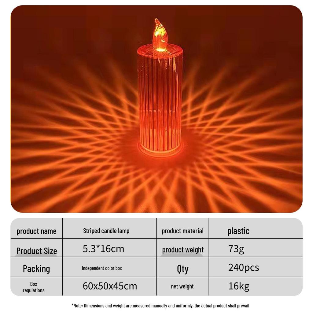 520 Valentine's Day LED Candle: Romantic Festival Simulation Lamp & Creative Desktop Ornament