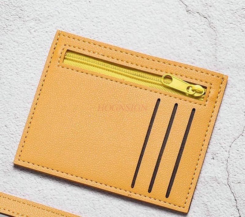 1pcs Women's Compact Ultra-Thin Mini Card Wallet, Adorable Minimalist Driver's License Card Holder & Coin Purse
