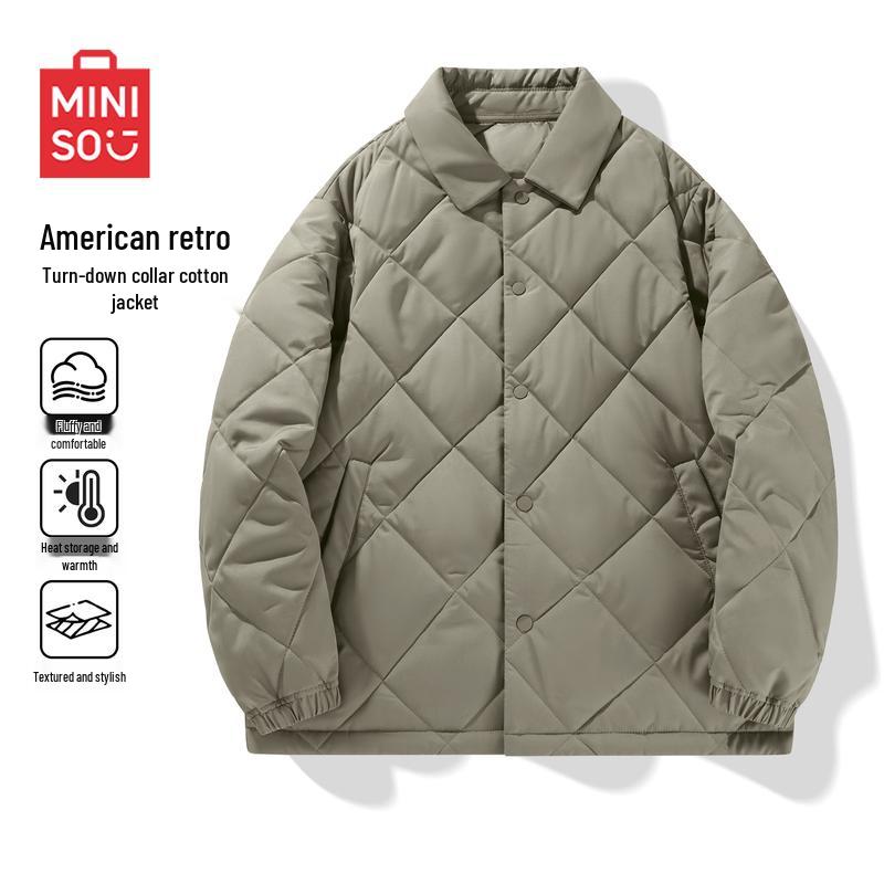 MINISO Men's Plush-lined Winter Casual Jacket