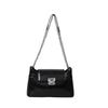 Stylish and simple small square bag women's new high-end retro solid color versatile shoulder messenger handbag
