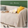 Nordic Sandhair Towel Universal Cotton Camping Sofa Blanket Four Seasons Universal Cream Color Non-Slip Full Cover Sofa Cover Thick Tassels Cushions