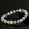 Hongchu Crystal Natural Blue Luxorite Calcite Round Bead Bracelet Blue and yellow calcite bracelet