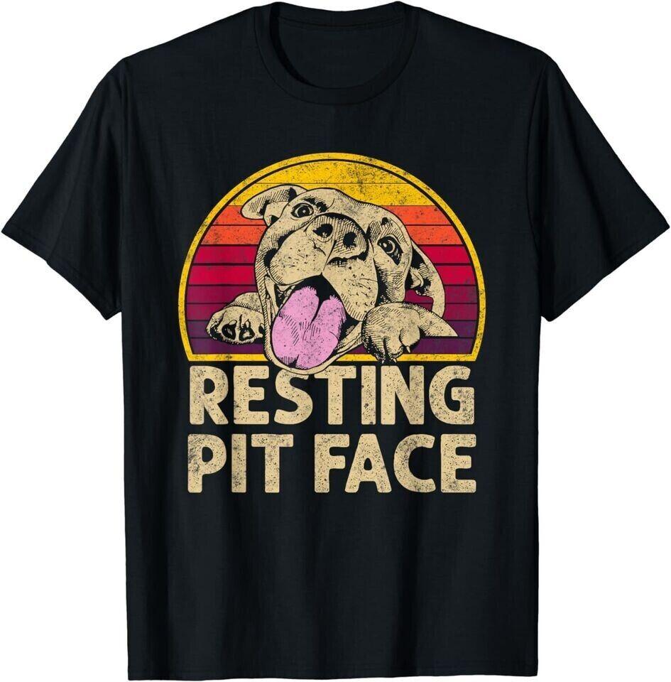 Dog Pitbull Resting Pit Face Funny gift For Pitbull Lovers Unisex T-Shirt Unisex T-Shirt