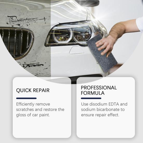 Nano-Sparking-Tuch, Auto-Kratzer-Entferner, einfache Auto-Kratzer-Reparaturpaste mit Nano-Sparking-Tuch für Autokratzer, Polierwachs, Lackschutz