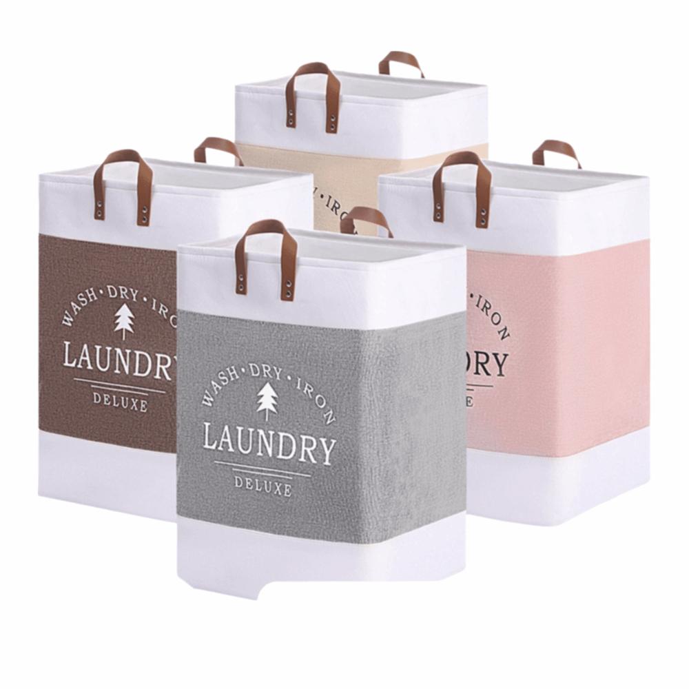Large Capacity Dirty Clothes Basket Fabric Folding Storage Basket Laundry Basket Laundry Room
