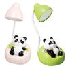 Panda Night Light LED Desk Nightstand Reading Lamp with Drawer Dimmable Rechargeable Panda Table Lamp for Kids' Room Bedroom