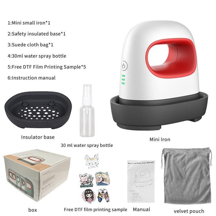 Easy Heat Transfer Machine Mini Heat Press Machine for Tshirt/Hat Small Logo for Perler Beads
