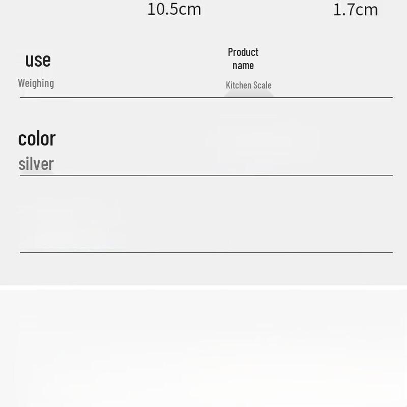 Zhi Shi Wiederaufladbare Digitale Küchenwaage