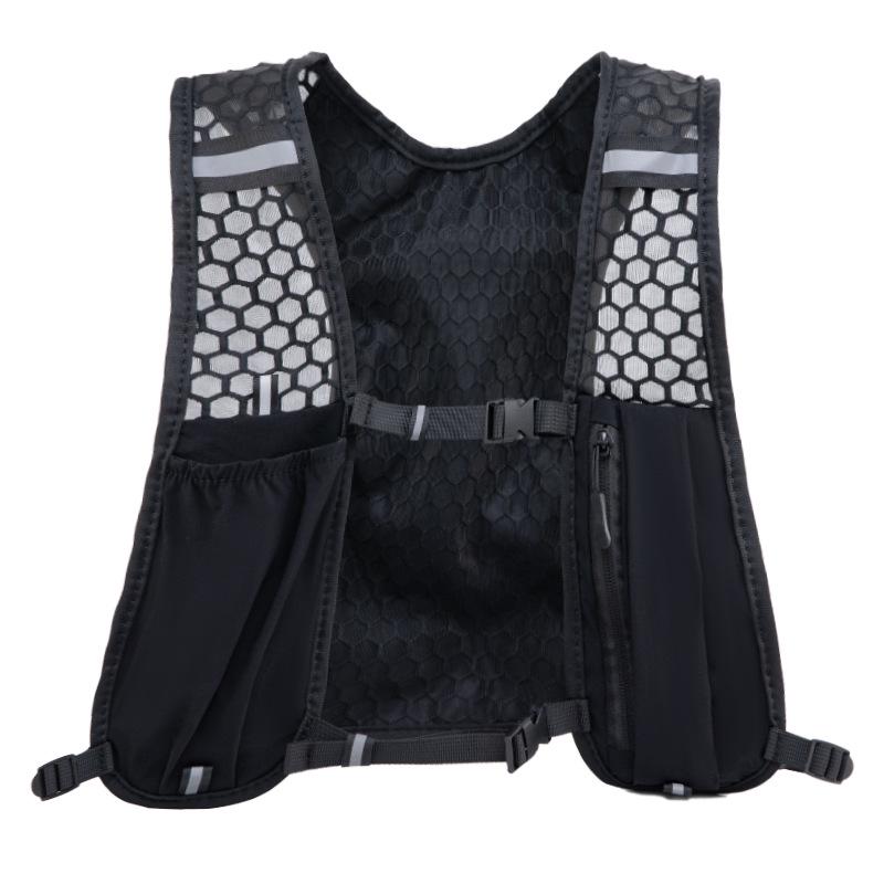 Lightweight Outdoor Mountaineering Vest with Phone Pocket for Running, Cycling, and Hiking - Includes Water Bottle Holder