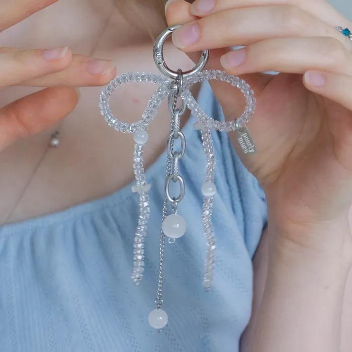 Clear Ribbon Chain Keyring_PM25A001HS